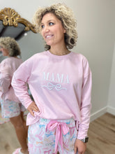 Mudpie Pink Bow Mama Sweatshirt