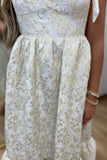 Allure Jacquard Midi Dress Ivory