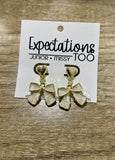 Valentine Enamel Bow Stud Earring