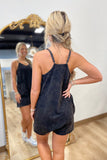 Cozumel Sporty Romper Black