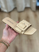 Ellie Buckle Strap Sandal Natural