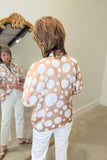 Spot On Spring Blouse Taupe
