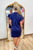 Just Hanging Out Dress Navy