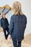 Joh Weena Feathered Shirt Black
