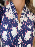 Purple Mist Floral Blouse