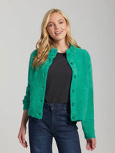APNY Cropped Cardigan Emerald