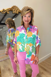 Botanic Burst Oversized Blouse