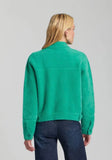 APNY Cropped Cardigan Emerald