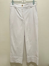 Renuar Wide Leg Ankle Pant White
