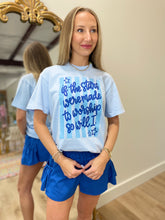 Stars Were Made To Worship Graphic Tee Blue