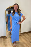 Eleanor Side Tide Dress Blue