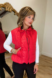Multiples Collar Vest Crimson