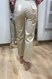Charlie B Foil Pant Gold