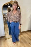Charlie B Wide Leg Pant Blue