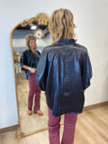 Metallic Glimpse Blouse Black