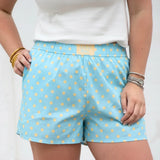 Lulu Mac Polka Dot Short Light Blue/Butter