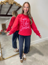 Love Like Jesus Sweatshirt Red