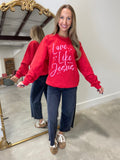 Love Like Jesus Sweatshirt Red
