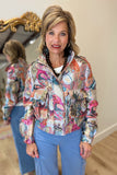 Renuar Tapestry Jacket Pink Combo
