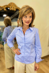 Renuar Wovern Blouse Bluebell