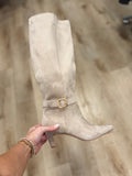 Diva Delicate Buckle Boot Beige