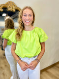Lime Sherbet Bubble Top
