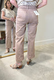 Charlie B Wide Leg Cropped Pant Desert