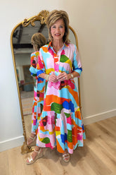 Lior Vega Turq & Caicos Long Dress