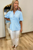 Easy Going Blouse Blue