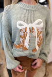 Boot Girl Sweater Olive