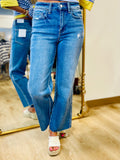 High Rise Slim Wide Leg Jean Medium