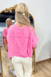 Easy Does It Pocket Tee Pink