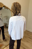Renuar Pleated Back Blouse White