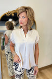 Easy Glam Blouse Cream