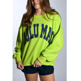 Lulu Mac Sweatshirt Chartreuse/ Deep Blue