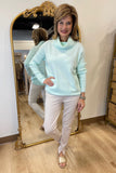 Renuar Pocket Front Sweater Tiffany