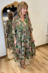 Umgee Olive Mix Dress