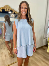 Textured 2 Piece Set Blue