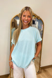 Aqua Spa Ribbed Tee