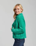 APNY Cropped Cardigan Emerald