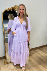 Flutter & Flow Maxi Dress Lilac