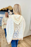 Blooming Lace Hoodie Ivory