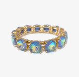 Round Cut Gem Stretch Bracelet