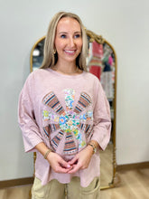 Pinwheel Applique' Tee Rose