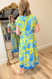 APNY Tie Front Dress Yellow