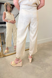 Renuar Straight Leg Ankle Pant Gold