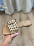 View Slide Sandal Tan Multi