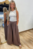 Mexico Wide Leg Pant Mocha