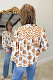 Palm Breeze Blouse Taupe