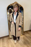 Renuar Reversible Car Coat Mocha Black